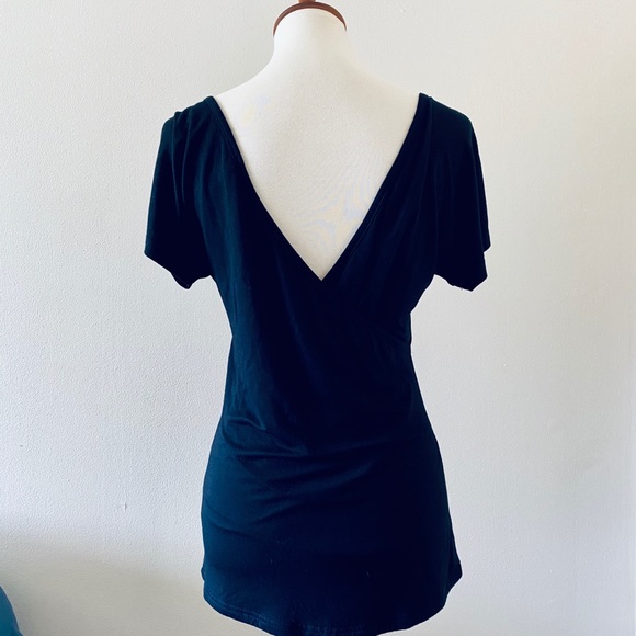 BKE Boutique Black Embroidered Open Back Top - Picture 3 of 6